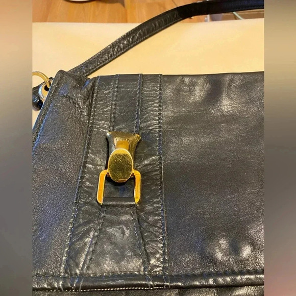 Vintage Genuine Leather Shoulder Bag Women - Great Condition - Very Elegant - Picture 15 of 16